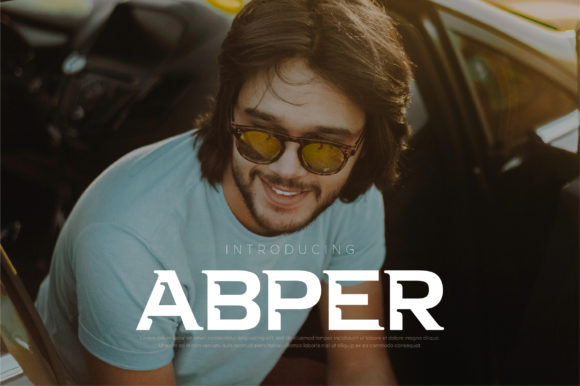Abper: A Modern Display Font for Bold Design