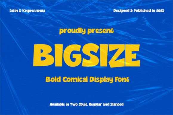 Big Size Font: Bold, Playful Display Typography