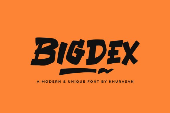 Bigdex: A Modern Bold Display Font for Impactful Designs