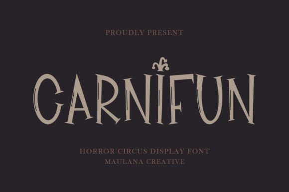 Carnifun: A Bold Display Typeface for Creative Projects