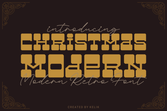Christmas Modern: A Fun & Friendly Display Typeface