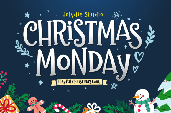Christmas Monday: A Quirky Display Font for Winter Designs