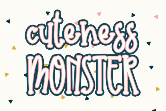 Cuteness Monster: A Quirky, Sweet Display Font for Playful Designs