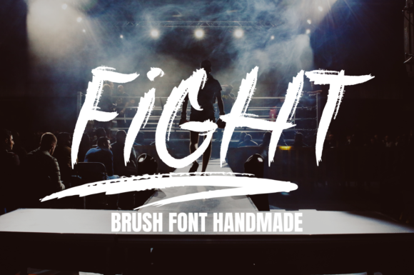 Fight: A Brushed Display Font for Creative Projects