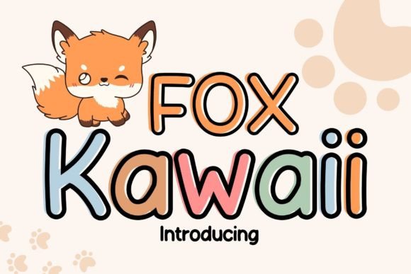 Fox Kawaii: A Charming Display Font for Creative Projects