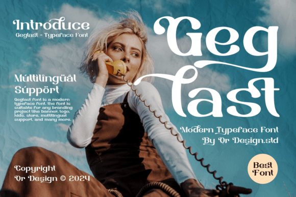 Geglast: A Stylish Display Font for Modern Design