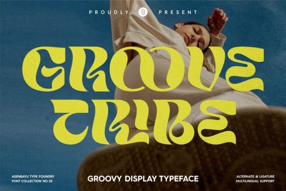 Groove Tribe: A Bold, Fluid Typeface for Modern Retro Designs