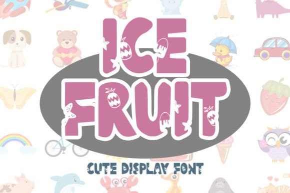 Ice Fruit: A Joyful Display Font for Creative Projects