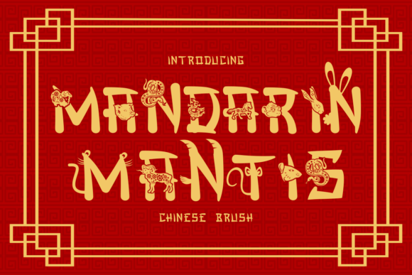 Mandarin Mantis: A Brush Font with Oriental Charm