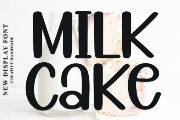 Milk Cake: A Stylish Display Font for Modern Designs