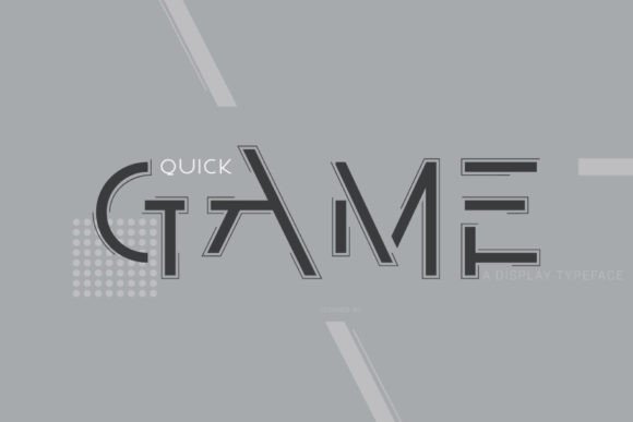 Quick Game: The Futuristic Font for Bold Designs