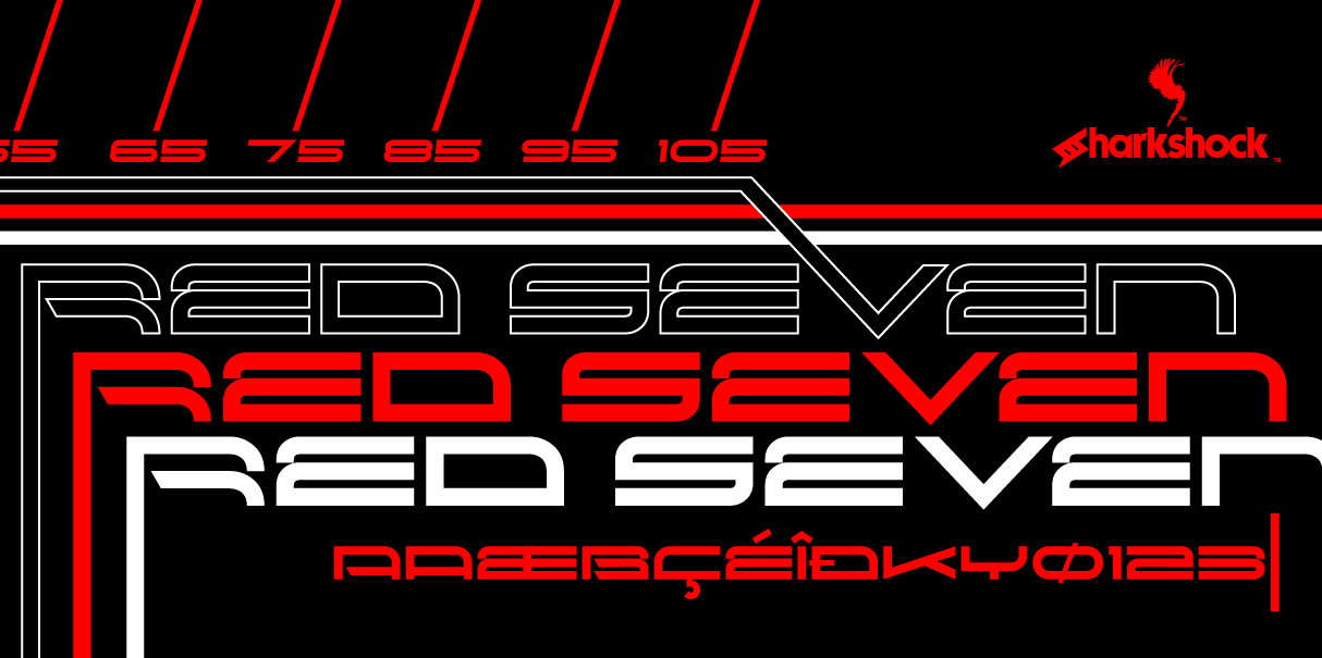 Red Seven: The Edgy Display Font for Modern Design