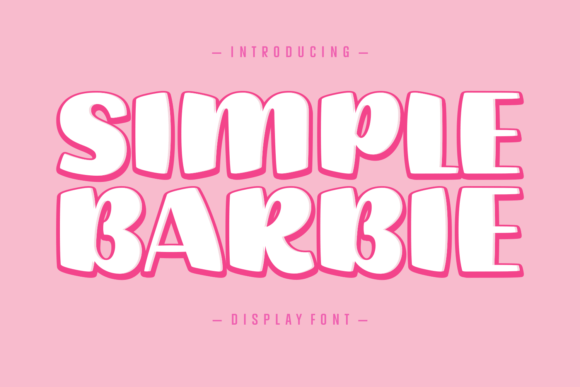 Simple Barbie Font: A Playful Choice for Creative Designs