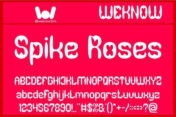 Spike Roses: A Dynamic Display Font for Bold Designs