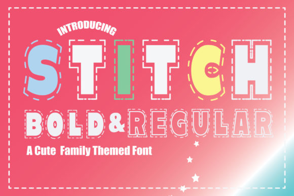 Stitch: A Bold Display Font for Stunning Visuals