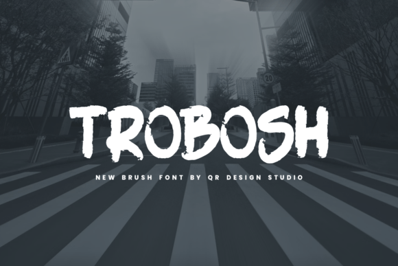 Trobosh: A Bold Brush Font for Dynamic Branding