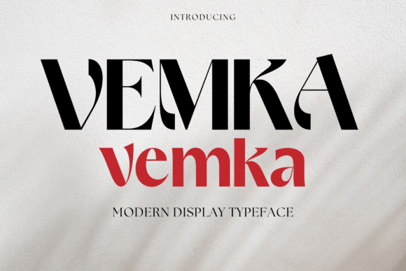 Vemka: A Modern Display Font for Bold Designs