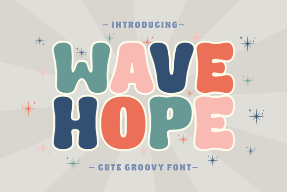 Wave Hope: A Playful Display Font for Creative Joy
