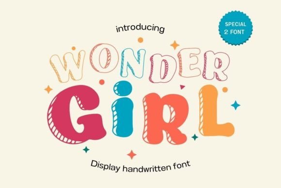 Wonder Girl: A Stylish and Playful Duo Font